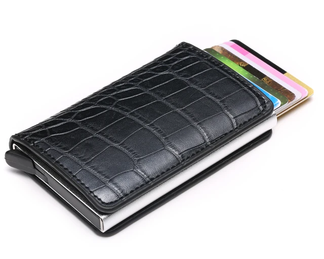 Bycobecy 2021 etui na karty kredytowe portfel mężczyźni kobiety RFID skrzynka aluminiowa Vintage Crazy Horse skóra PU posiadacz karty bankowej tanie i dobre opinie Unisex CN (pochodzenie) Other 6 5cm X-12ACC 10cm Id posiadacze kart Bez suwaka KARTA KREDYTOWA Crazy Horse PU Leather Bycobecy 2021 etui na karty kredytowe portfel mężczyźni kobiety RFID skrzynka aluminiowa Vintage Crazy Horse skóra PU posiadacz karty bankowej tanie i dobre opinie Unisex CN (pochodzenie) Other 6 5cm X-12ACC 10cm Id posiadacze kart Bez suwaka KARTA KREDYTOWA Crazy Horse PU Leather