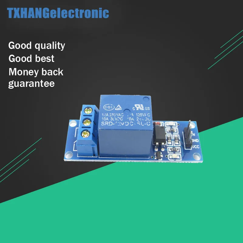 

10PCS 12V One 1 Channel Relay Module Optocouple Board Shield For PIC AVR