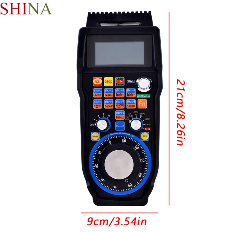 CNC MACH3 Wireless Electronic Handwheel 4 Axis Manual Controller USB Handle MPG