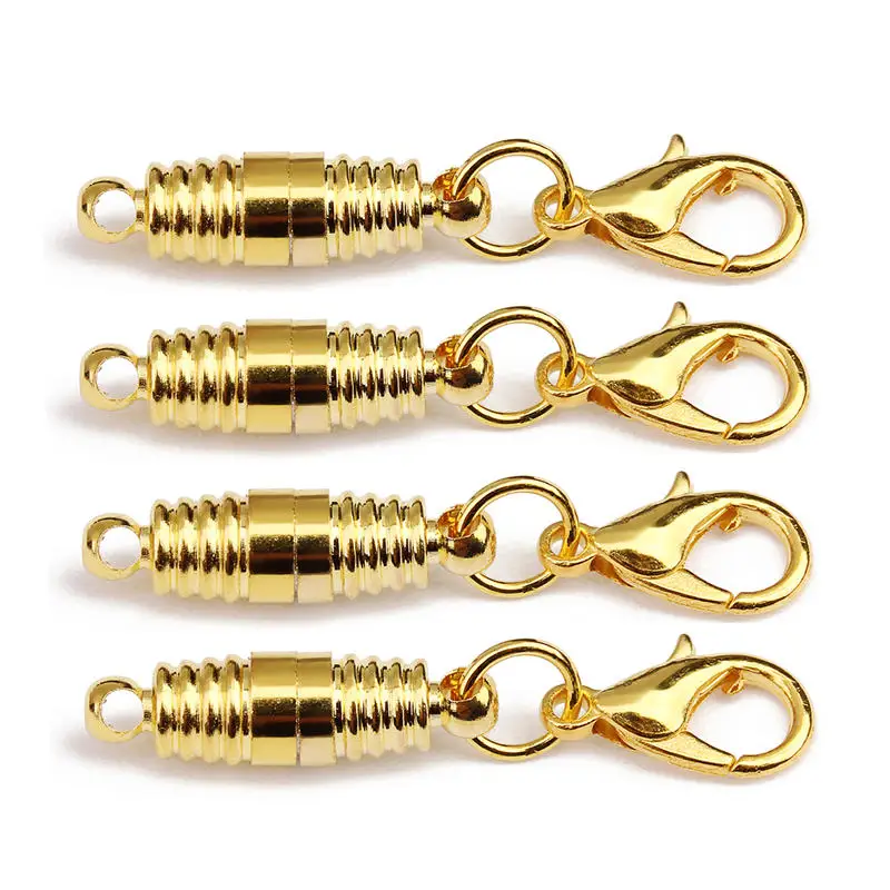 

LOULEUR 5pcs 5X18mm 6X17mm Strong Magnetic Clasps for Leather Cord Bracelet Magnetic Clasp Connectors for Necklace Making F5578