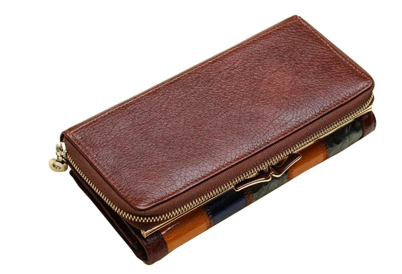Mododiino женский кошелек с панелями из натуральной кожи кошельки с карманом для мобильного телефона цветочный бумажник на молнии Держатель