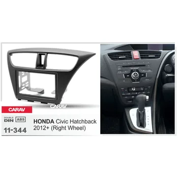 

2Din Radio Fascia for HONDA Civic Hatchback Right Wheel Stereo Audio Panel Mount Installation Dash Kit Adjusting Frame Adapter