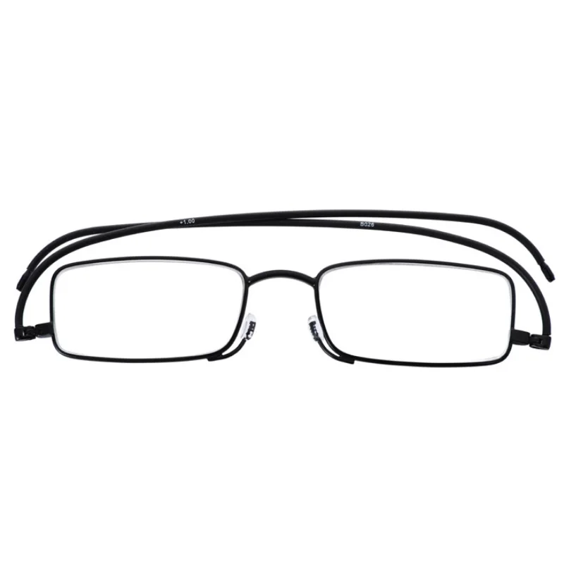 В коробке ультра-светильник, ультра-тонкие, очки дальнозоркости, старомодные солнцезащитные очки, функциональные очки для чтения+ 1,0 1,5 2 2,5 4 - Цвет оправы: Черный