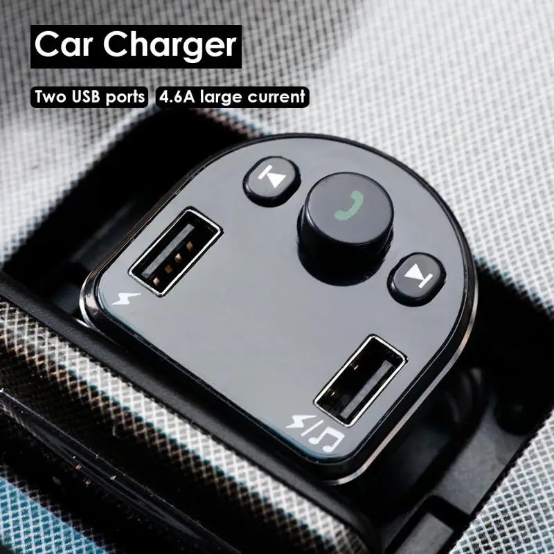 VODOOL 4.6A Dual USB Автомобильное зарядное устройство Bluetooth Авто Аудио MP3 плеер светодиодный цифровой FM радио частота дисплей автомобили грузовик телефон зарядное устройство
