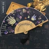 Free shipping 1pcs summer woman lady man lovers party wedding dancing gift japanese toroto silk fabric bamboo folding hand fan ► Photo 3/6