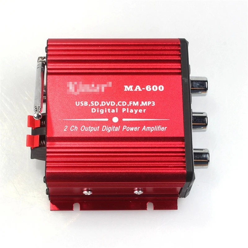 Автомобильный усилитель AMP 2CH 12V USB Hi Fi Цифровой стерео для