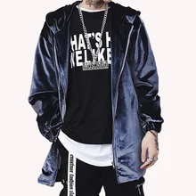 Стильный Тренч мужской капюшон длинный мужской s винтажная ветровка Jcaket бархатный Готический манто Панк рейв Монт мужской уличная длинная куртка 6F2