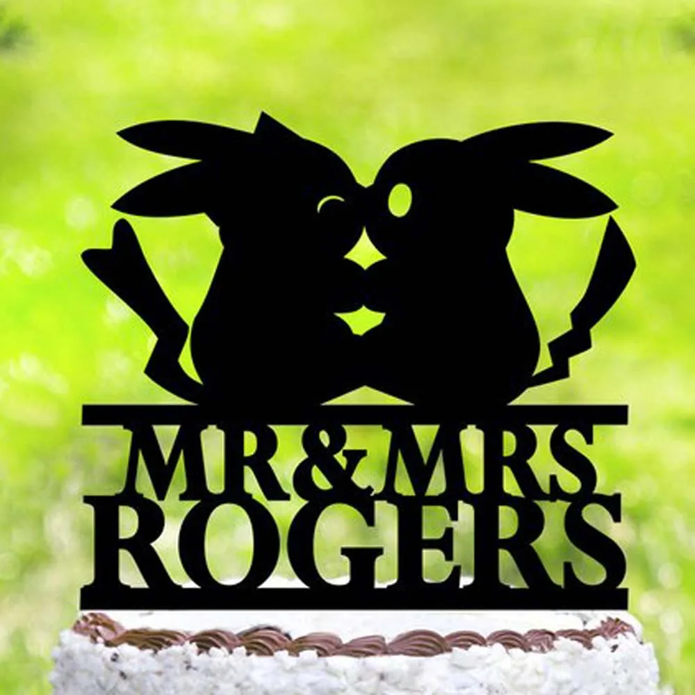 Personalized Pokemon Cake Topper Pokemon Wedding Party Cake Topper I Choose You Nerd Wedding Cake Topper Pokeball Topper Cake Decorating Supplies Aliexpress