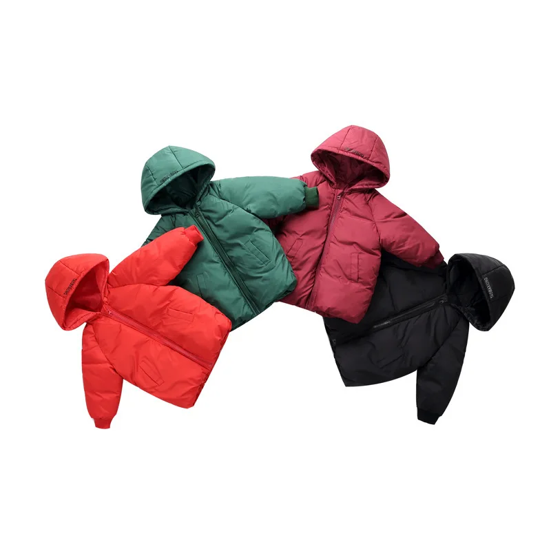 Высокое качество, детская зимняя пуховая хлопковая теплая одежда с хлопковой подкладкой зимние толстовки, пальто парка для мальчиков и девочек, живое пальто