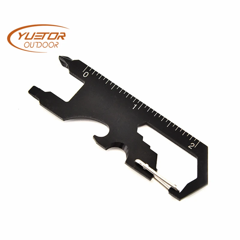 

Amazon Multi-Function Tool Cassette of the Nail Puller Key Chain Screwdriver Ruler with Multi-Purpose Outdoor Tool 6044