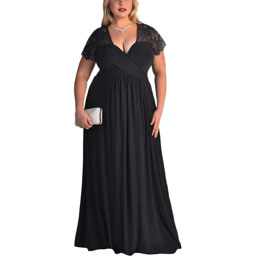 Free Ostrich vestidos verano Plus Size Short Sleeves Cocktail Gown Women Summer Dress Long Dresses Beach Sundress N30