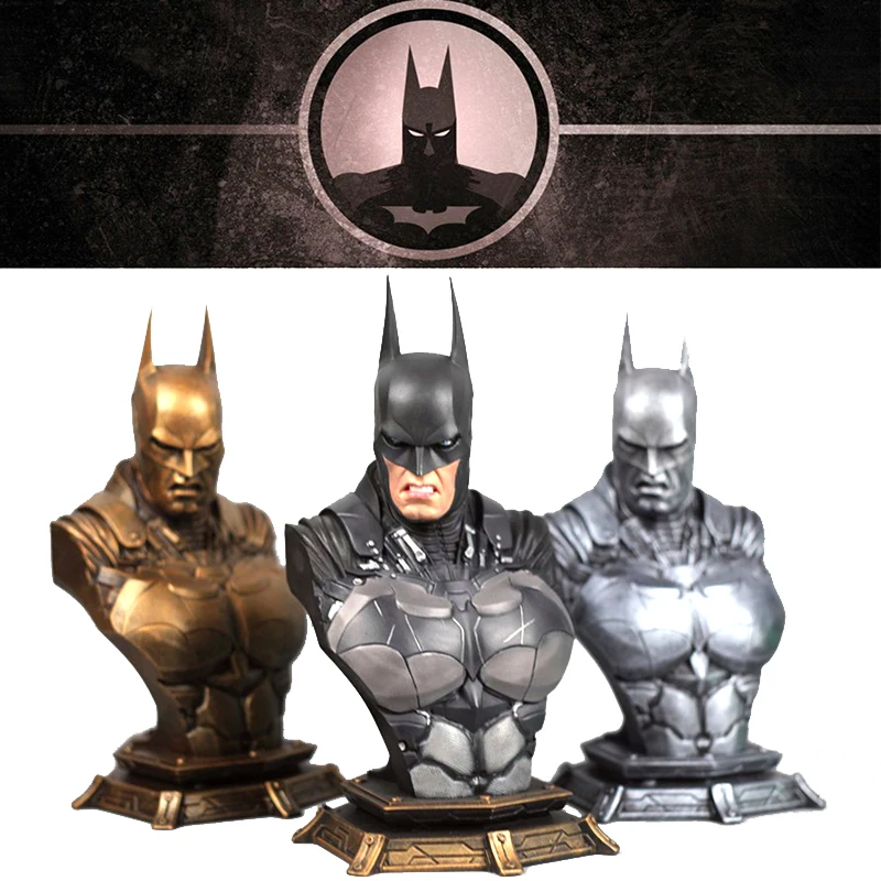 

1/3 Scale Resin Batman Statue Collectible Action Figure Model Toy Arkham Knight Statuette With 3 Heads Birthday Gift For Men Kid