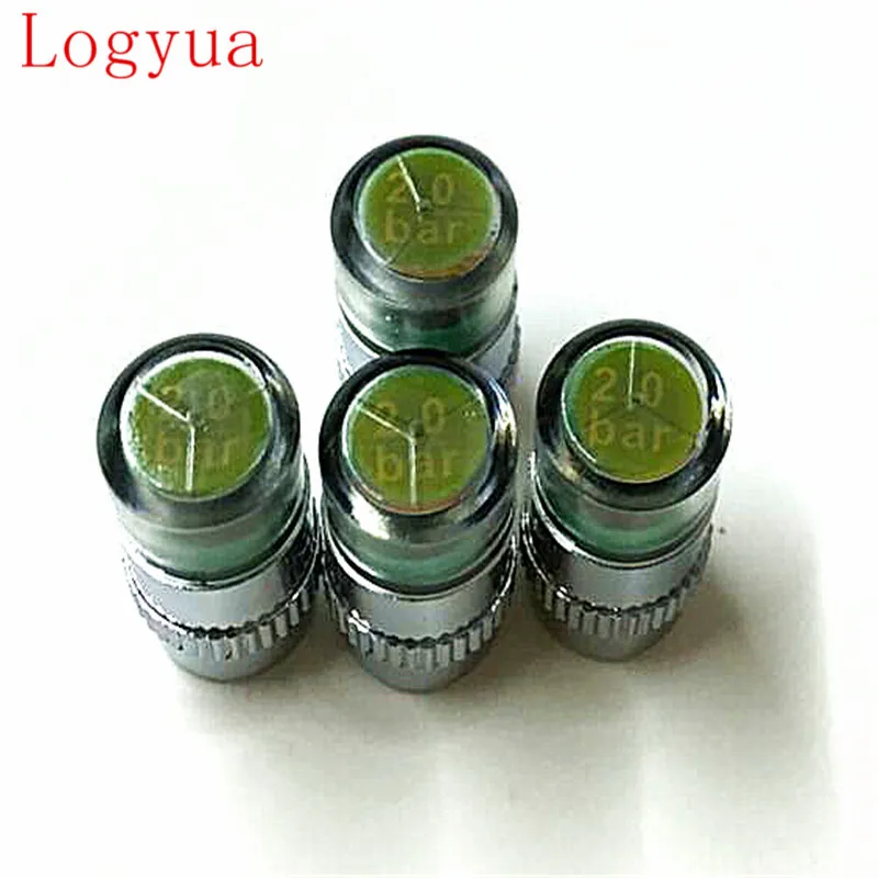 

4Pcs/Lot 2.0Bar 30PSI Universality Air Warning Alert Tire Valve Pressure Sensor Monitor Light Cap Indicator For Car Tire Caps
