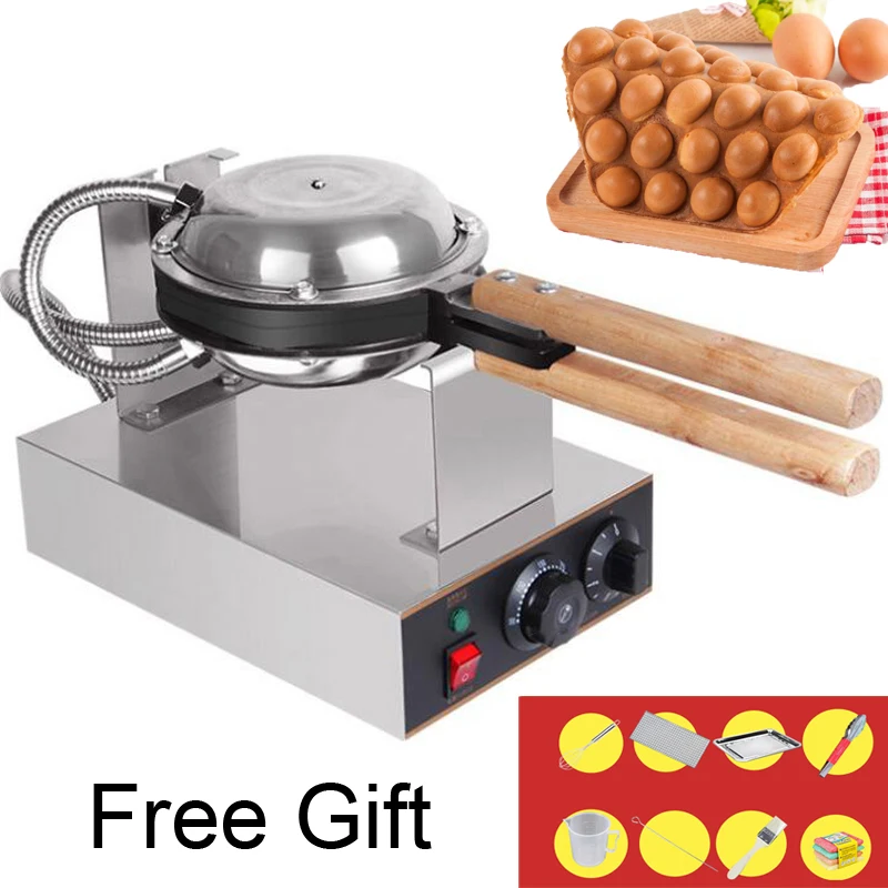 110v/220v Electric Bubble Waffle Pan Machine Eggette Wafer Waffle Egg Makers Kitchen Machine Waffle maker