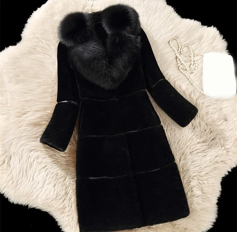 2018 Winter New Women Faux Fox Fur Coat Turn-Down Collar Ladies Long Sleeve Warm Jackets Casual Thicken Faux Mink Fur Coats 2018 Winter New Women Faux Fox Fur Coat Turn-Down Collar Ladies Long Sleeve Warm Jackets Casual Thicken Faux Mink Fur Coats