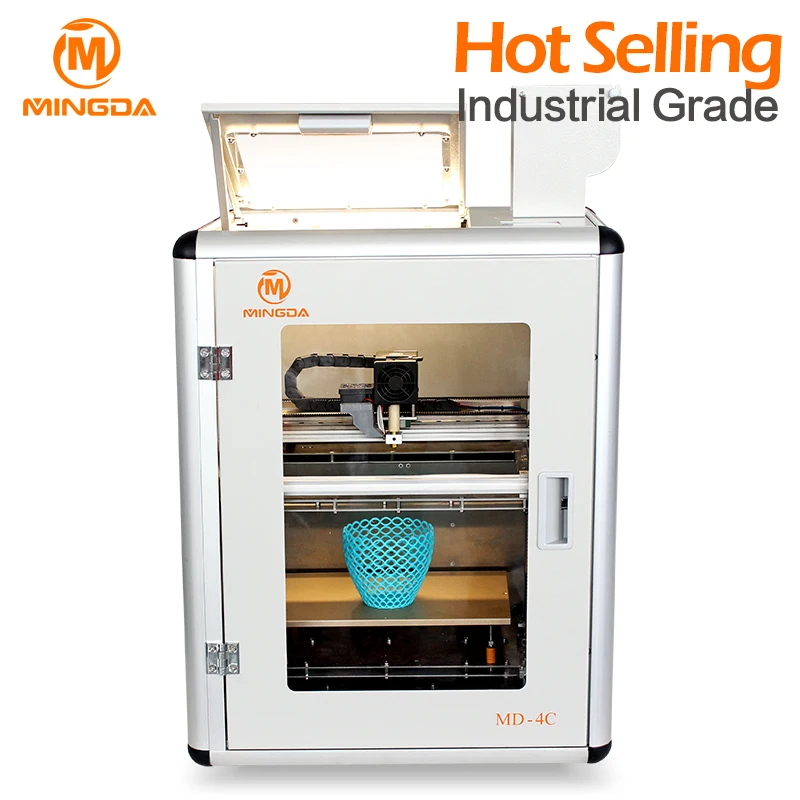 New Upgraded MINGDA 3D Printers Manufacturer , 1.75mm Extruder 3D Printer Parts , Metal Frame 3D Printing Machine 300*200*200mm