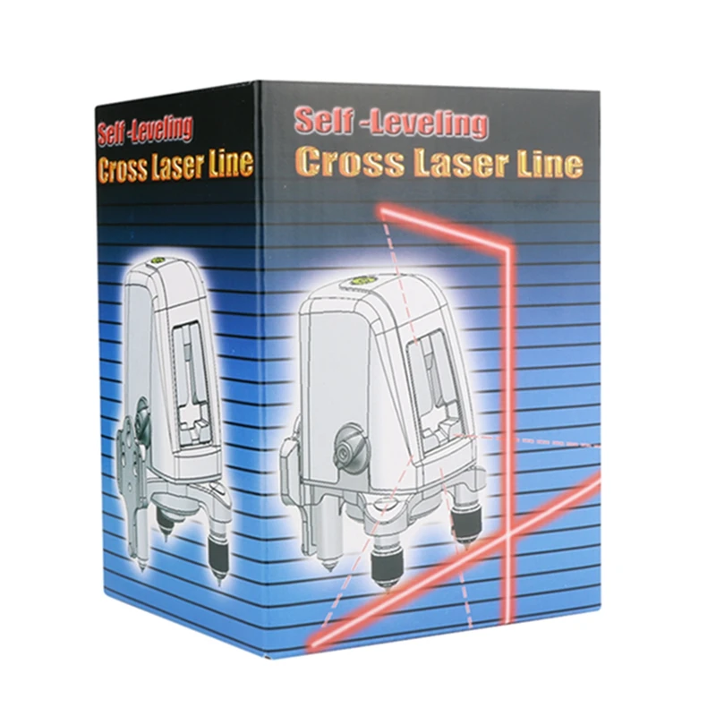 

2 Red Lines 1 Point Laser Level Tape Measure 360 Degree Self-leveling Cross Laser Line Portable Tripod Laser Level Meter+Bag