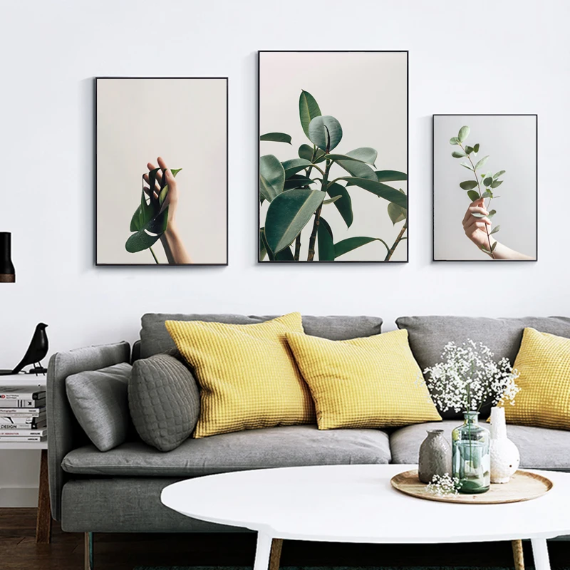 ART-ZONE-Green-Tree-Branch-Still-Life-Painting-Plant-Art-Photography-Poster-Modern-Wall-Picture-Living (2)