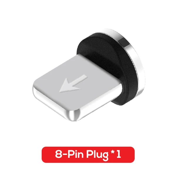 1 м, 2 м, 2 м, магнитный кабель Micro USB, магнитный кабель, соединитель типа C, кабель для зарядки Micro usb для huawei, samsung, Note 10, Xiaomi - Цвет: Plug for 8pin