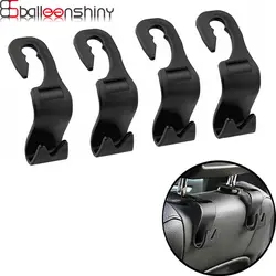 BalleenShiny 4 шт. автомобильные крючки на заднее сиденье автомобиля крюк для хранения креативный полностью разбирается подголовник держатель