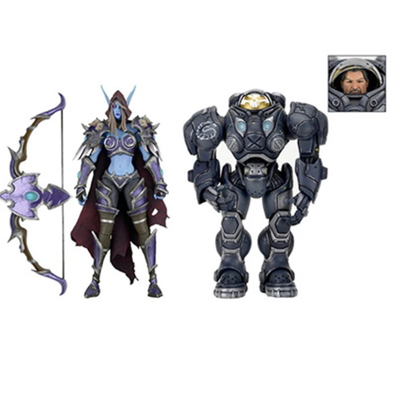 

Neca Heros of The Storm The Banshee Queen Sylvanas Renegade Commander Raynor Figure Toy Collection WOW Model Brinquedos Gift