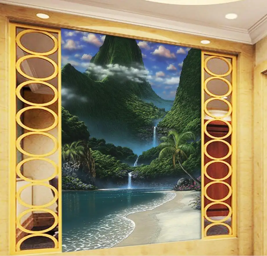 

Photo Wallpaper Custom Waterfall Wall papers Home Decor Living room 3D Mural Wallpaper Background