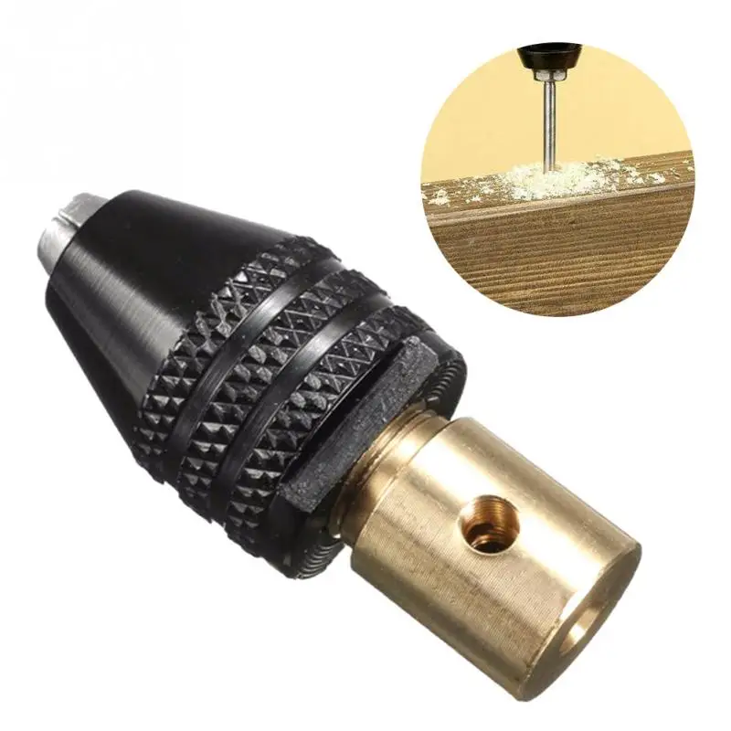 

3mm Three-jaw Head Brass Center Shaft Mini Drill Chuck Durable Clamp 0.3-3.5mm
