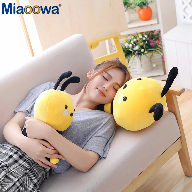 Miaoowa 20-30cm Kawaii Honeybee Plush Toy Cute Bee with Wings Stuffed Baby Dolls Lovely Toys for Children Appease Birthday Gift Miaoowa 20-30cm Kawaii Honeybee Plush Toy Cute Bee with Wings Stuffed Baby Dolls Lovely Toys for Children Appease Birthday Gift