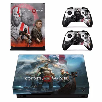 

Game God of War Skin Sticker Decal For Microsoft Xbox One X Console and 2 Controllers For Xbox One X Skins Sticker Vinyl