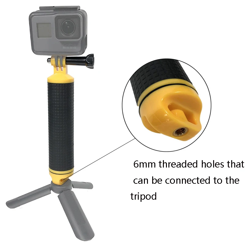 High Quality Buoyancy Stick Floating Hand Grip Handle Diving Stick for Xiaomi YI Gopro Hero 8 7 6 5 4 Action Camera Accessories-0