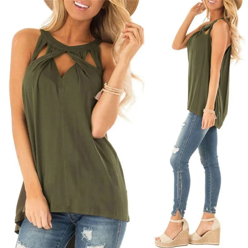DORVIVON التي شيرت النساء الرسن الصليب كريسس الجوف خارج تي شيرت الإناث الصيف مثير أكمام المتناثرة المحملة قميص فام سيدة قمم