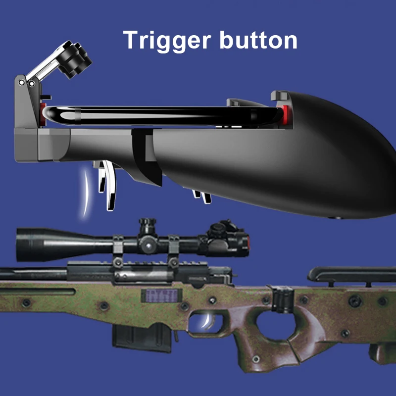  PUBG Joystick Controller Turnover Button Design 6 Fingers Operating For IOS Android Smartphones Pre