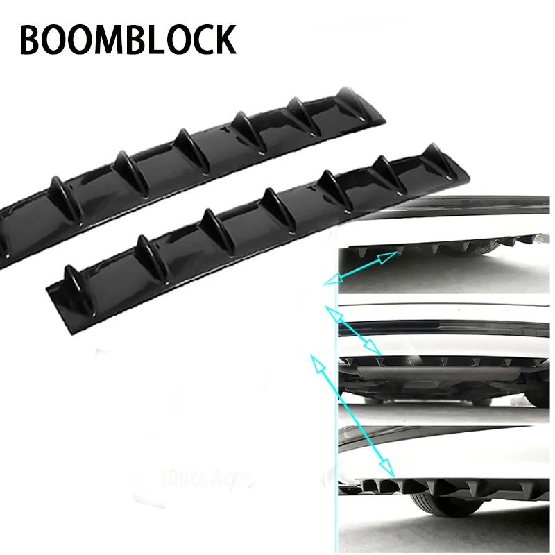 

BOOMBLOCK Car Rear Bumper 3D Cool Shark Stickers For Mazda 3 6 Toyota Avensis C-HR Peugeot 307 407 308 Alfa Romeo 159