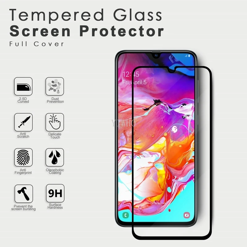 2 в 1 для Samsung Galaxy A20 A30 A40 A50 A70 S10 PLUS LITE S10E защита экрана камере стекло закаленное