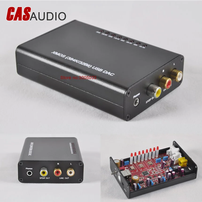 Мини Портативный XMOS PCM5102 DAC 32 бит 384K асинхронный USB TDA1308 усилитель для наушников