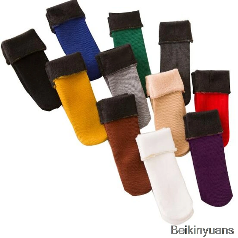 

Autumn and winter warm thickening plus cotton snow socks boys and girls warm socks sports socks winter warm sockss