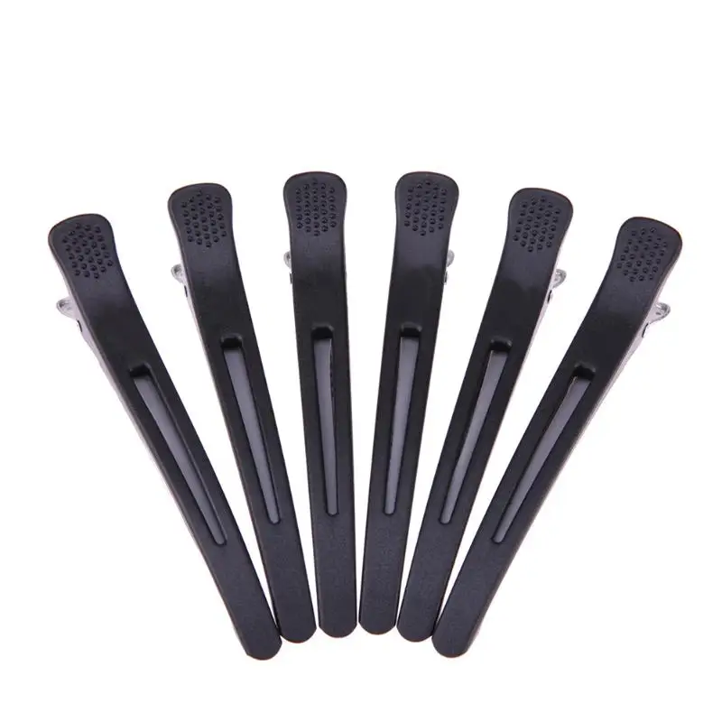 

6Pcs/Lot Salon Section Hair Clips Plastic Hairdressing Hair Styling Haircut Anti-slip Clips Hair Cutting Holder Hairpins Tools