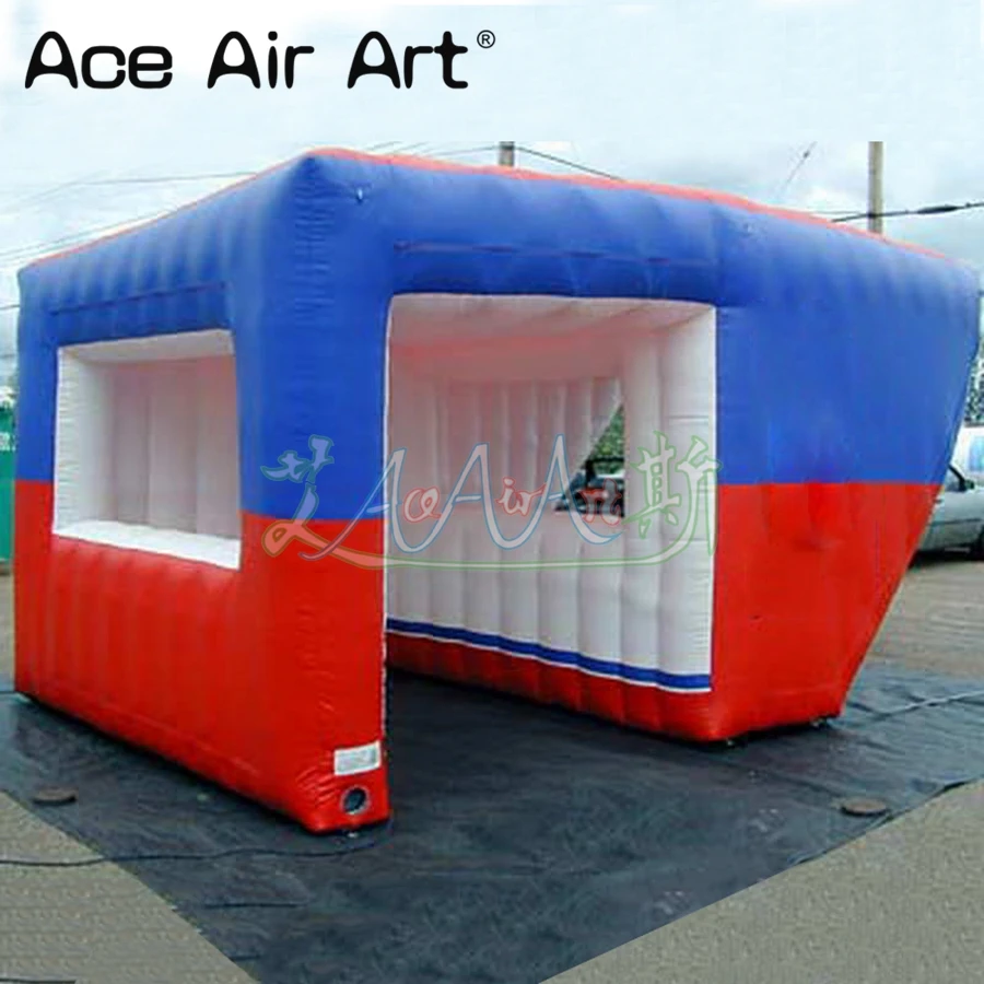 

Customized inflatable ice cream kiosk,concession booth/foods shop/sale station with removable banners for party