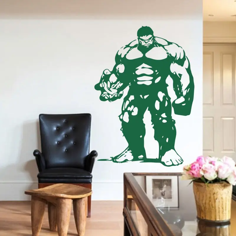 Neymar Superhero Vinyl Hulk For Kids Rooms Wall Sticker Waterproof Home Decoration Bedroom Living Room Art Decor Decals D753