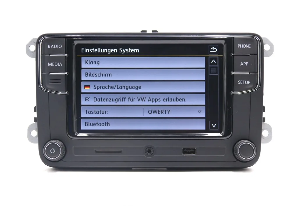 Немецкий Русский Турецкий язык RCD330 Plus CarPlay радио для гольфа 5 MK5 MK6 CC Tiguan Passat B6 B7 Polo 6RD035187B