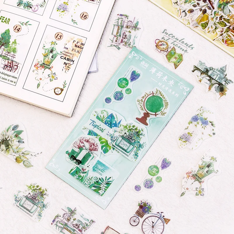 

20sets/1lot Kawaii Stationery Stickers Kawaii Plant Diary Planner Decorative Mobile Stickers Scrapbooking DIY Craft Stickers