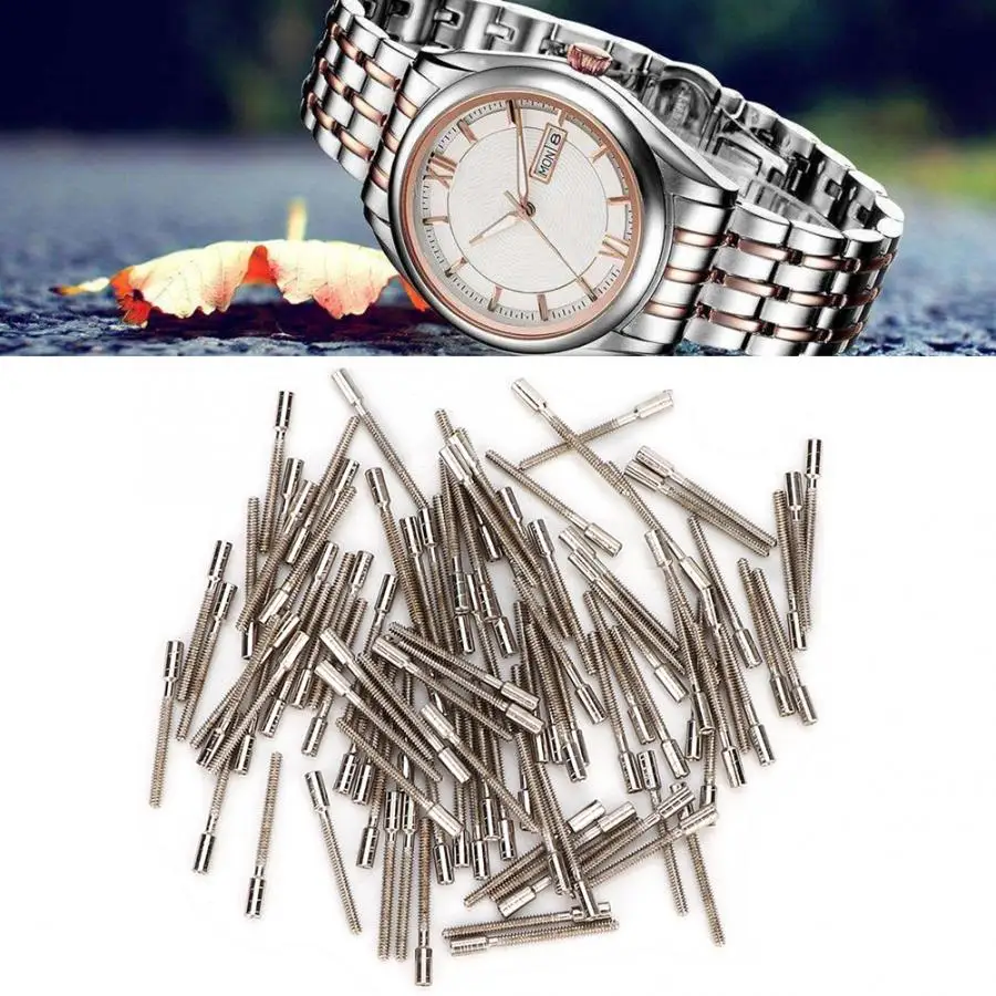 100 шт., ремешок для часов, контактный стержень, пружинные штанги-соединители, инструмент для ремонта часов, запчасти для часов, часовой мастер, набор инструментов