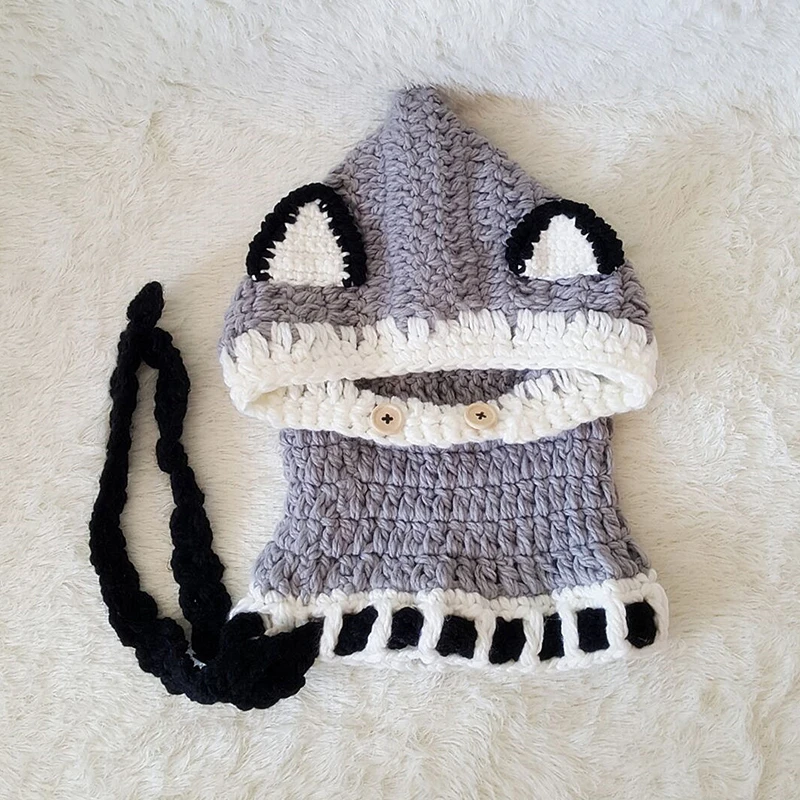 Шапка ушанка Mingjiebihuo вязаная шапка в виде лисы ручной работы|Мужская Skullies &