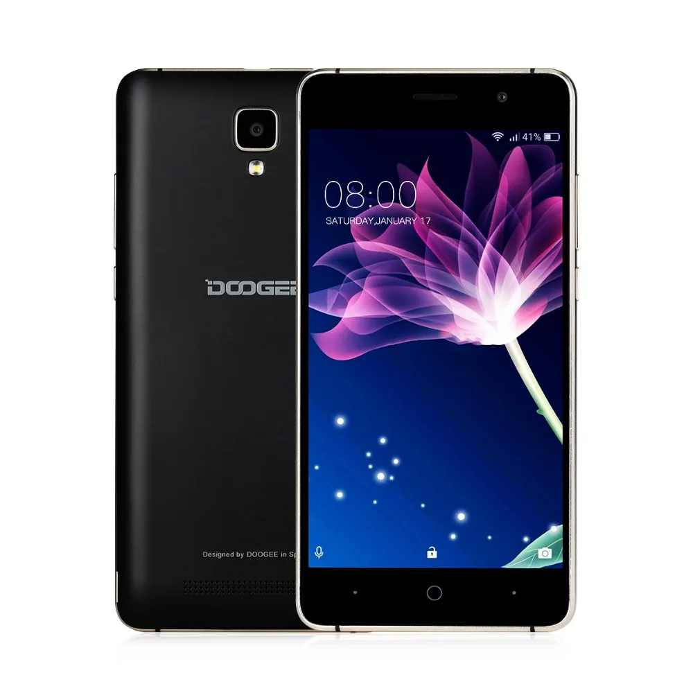  In Stock Now DOOGEE X10s mobile phones 5.0Inch IPS 8GB Android6.0 smart phone Dual SIM MTK6580 5.0M