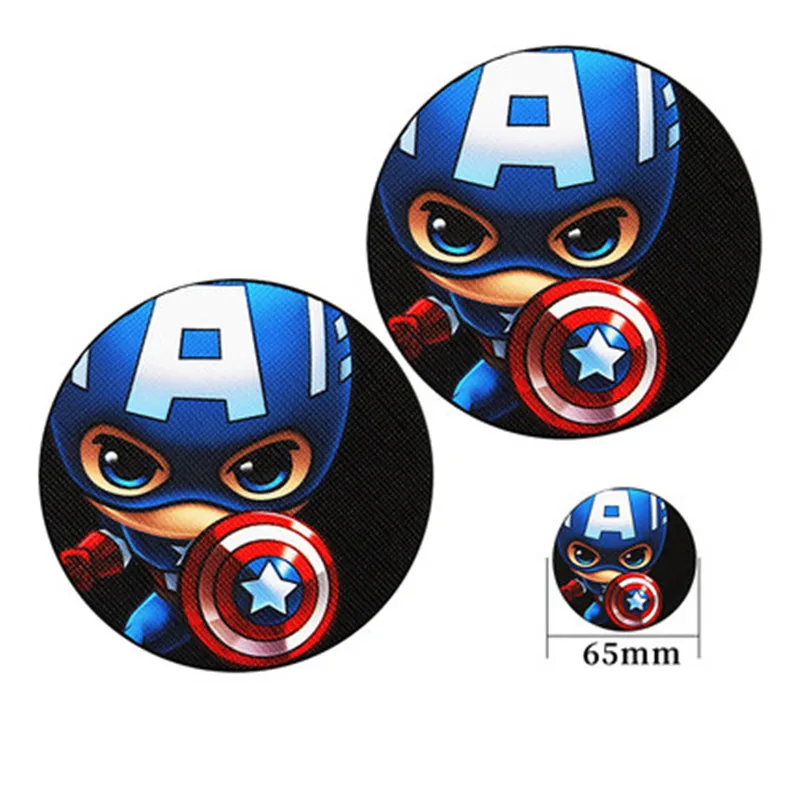 

The Avengers 4 Captain America Car Cup Mat Iron Man Vehicle-mounted Car Decor Cartoon Creative Spider-Man Cup Mat M813