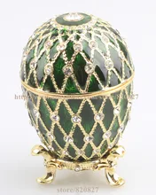Petite Faberge Egg Trinket Box Faberge Egg Trinket Box Egg Shaped Jewelry Box for Women Egg Trinket oyal Gift Birthday Gifts