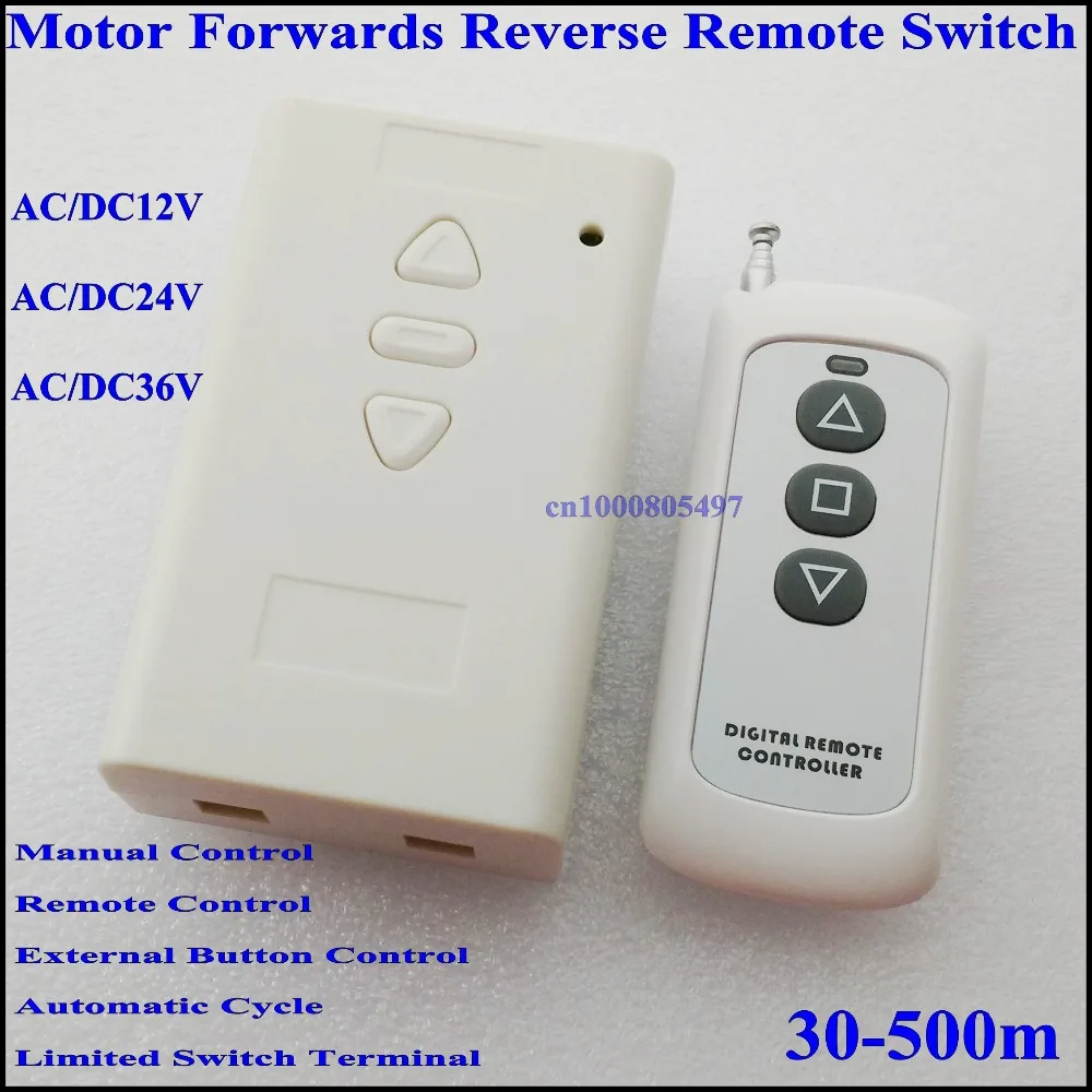 AC / DC 12V 24V 36V Motor Remote Control Switch Motor Forwards Reverse