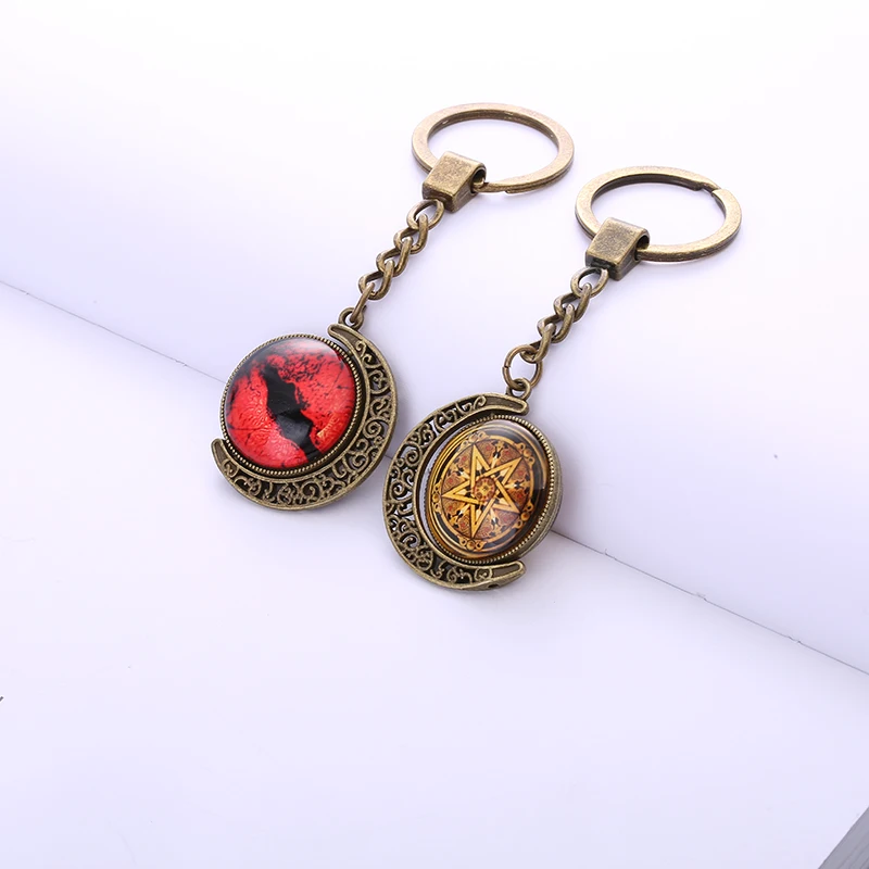 Buy Vintage Bronze Metal Witchcraft Keychains Classic