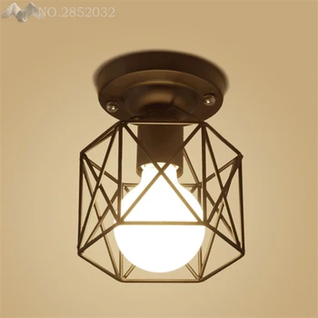 

Modern Creative Ceiling Light Iron Cage Ceiling Lamp for Living Room Bedroom Balcony Corridor Home Lighting Fixtures Decorative