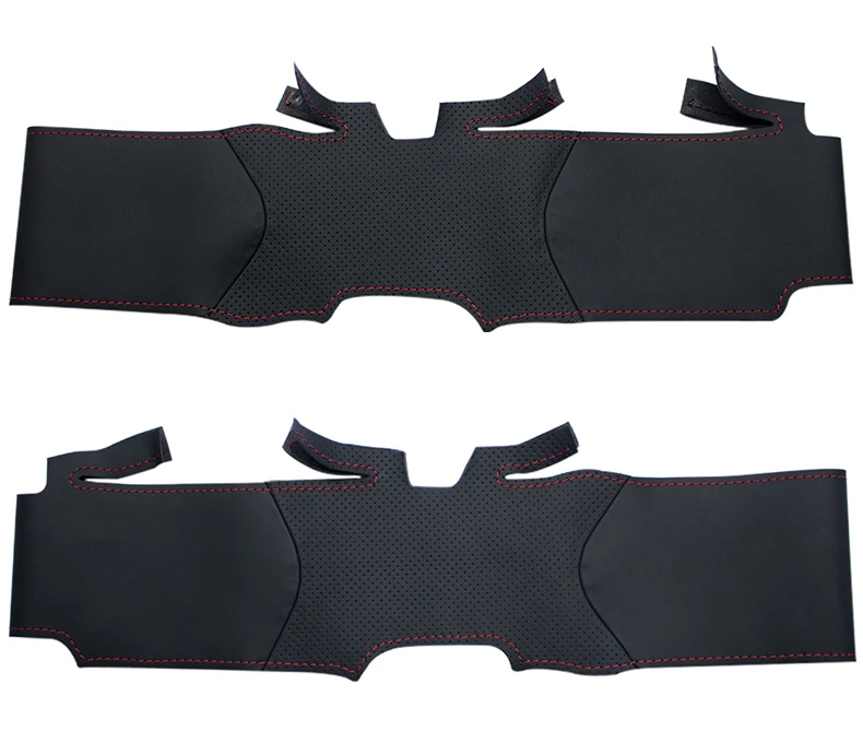 MEWANT-for Opel Astra 2005 2006 Vauxhall Astra-Black Artificial Leather Auto Steering Wheel Covers